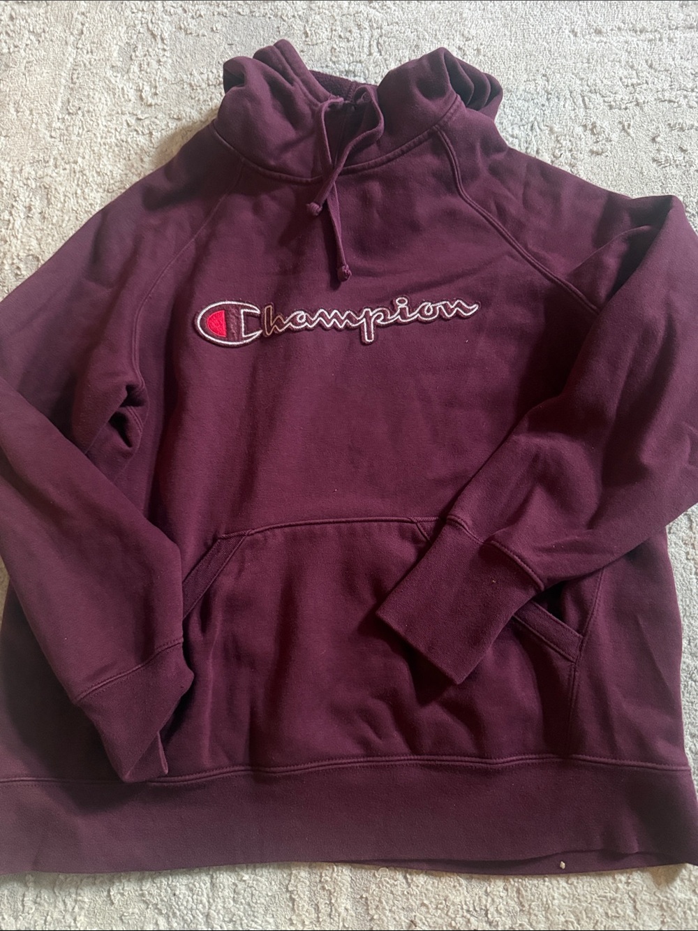 Champion Maroon Pullover Hoodie